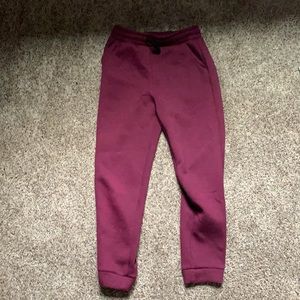 Maroon sweat pants